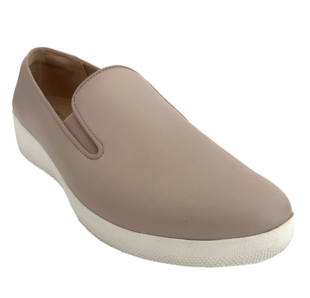 Fitflop Leather Slip-on Comfort Loafers Pink 10